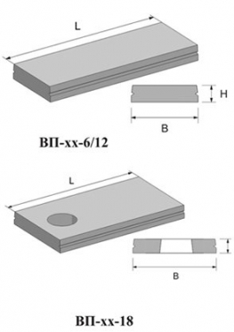 Плиты перекрытия камер ВП