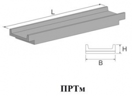 Ребристые плиты перекрытия ПРТм