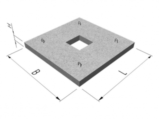 Плита якорная прямоугольная ПЯП-ОД 1,6х1,6