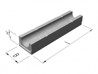 Лоток водоотводный бетонный SteePlus DN 150 H 150, Е 600