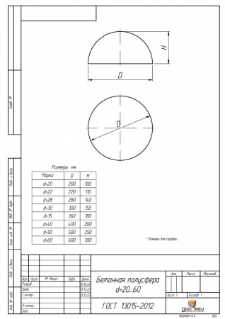 Полусфера d40