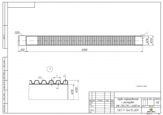 Труба ПЭ канал. двухслойная раструбная SN6 250/216 L-6000 мм